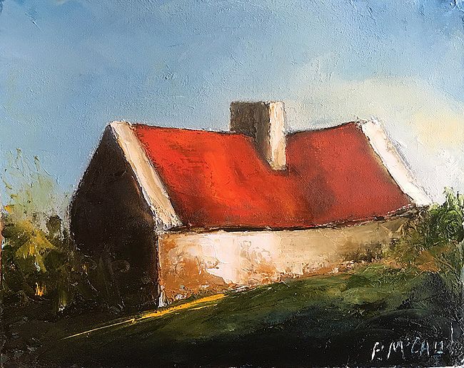 Padraig McCaul - Cottage with Red Roof